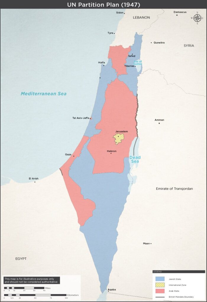 UN Partition Plan Map