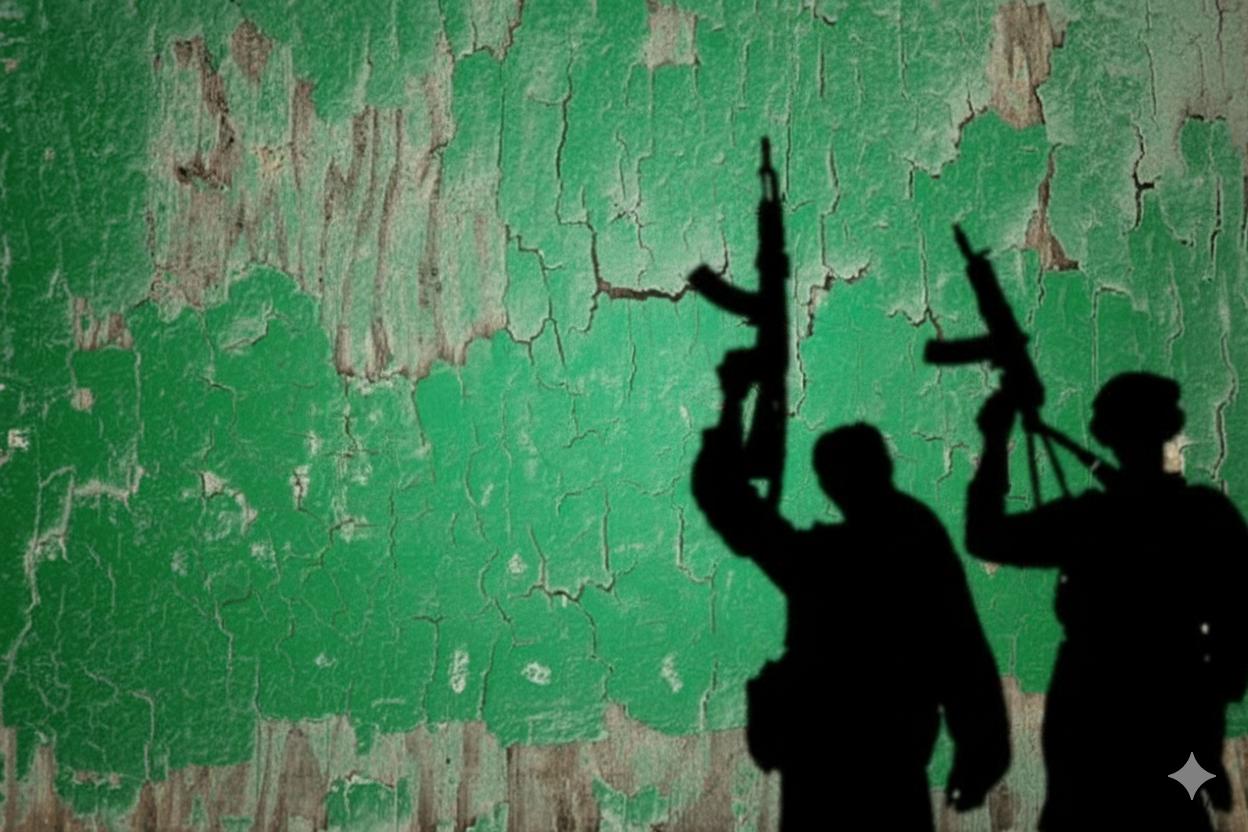 Hamas terrorists green wall